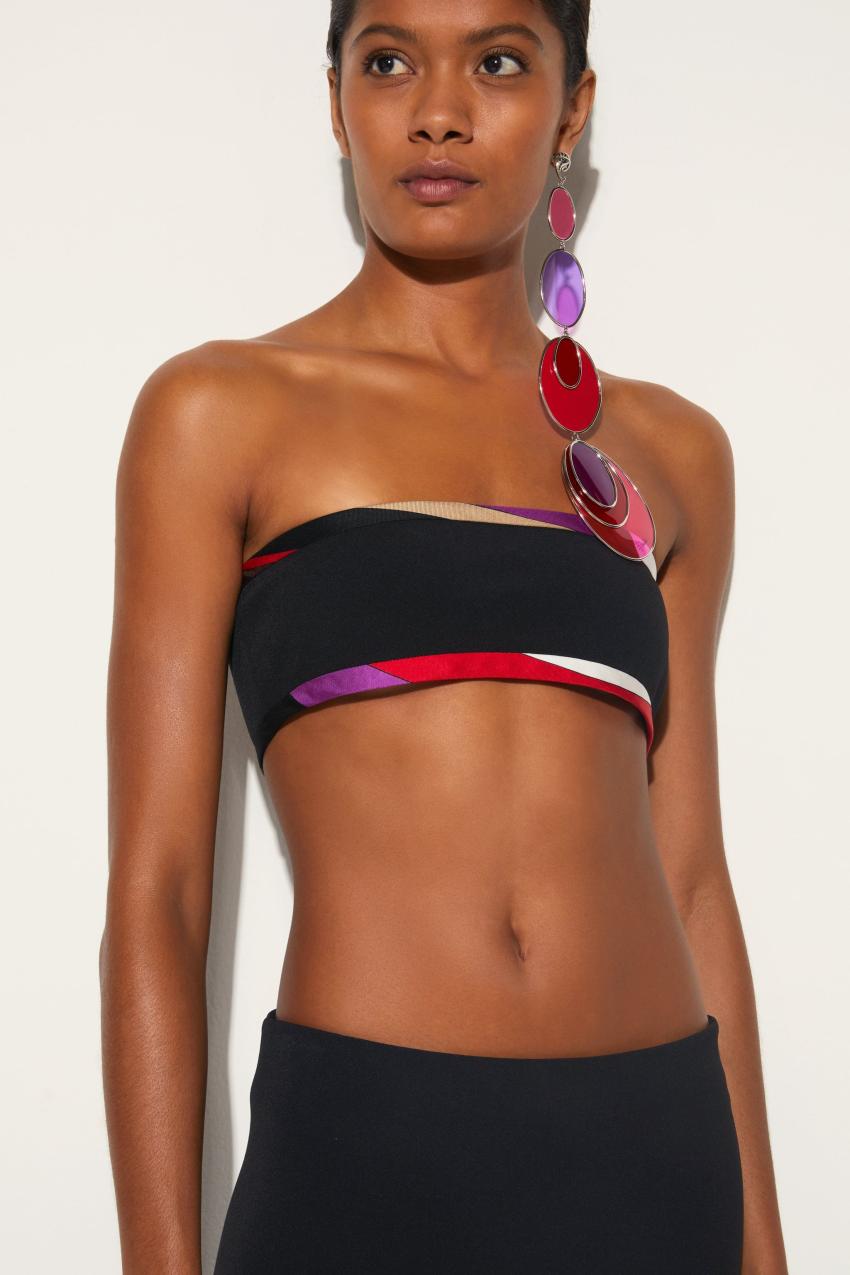 PUCCI Iride-Print Bandeau | Women Tops And Shirts