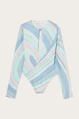 PUCCI Iride-Print Bodysuit | Women Tops And Shirts