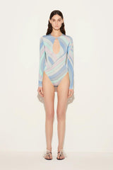 PUCCI Iride-Print Bodysuit | Women Tops And Shirts