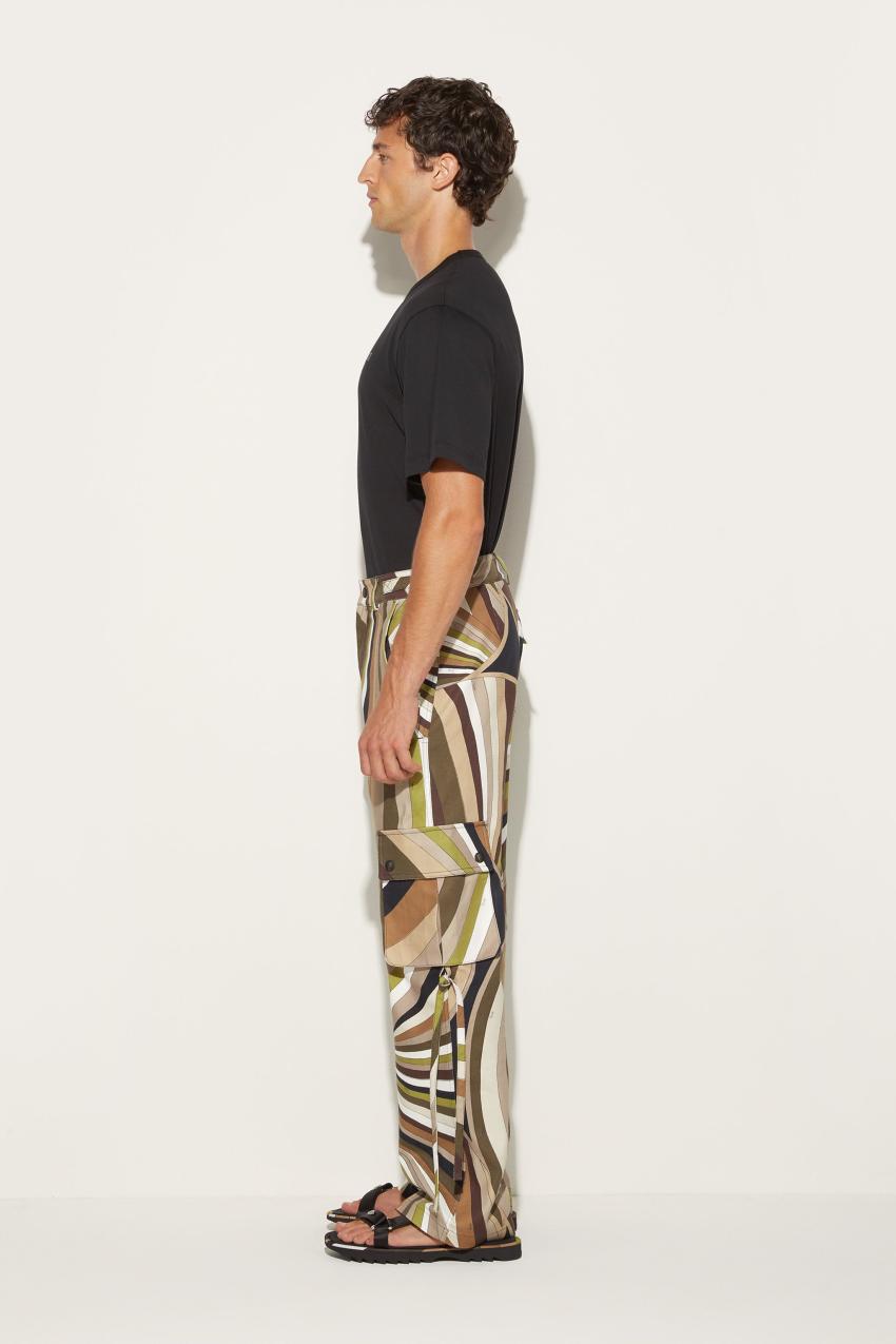 PUCCI Iride-Print Cargo Trousers | Men Ready To Wear