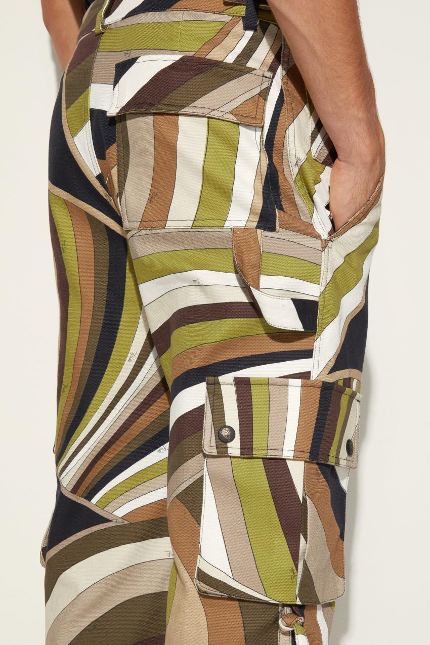 PUCCI Iride-Print Cargo Trousers | Men Ready To Wear