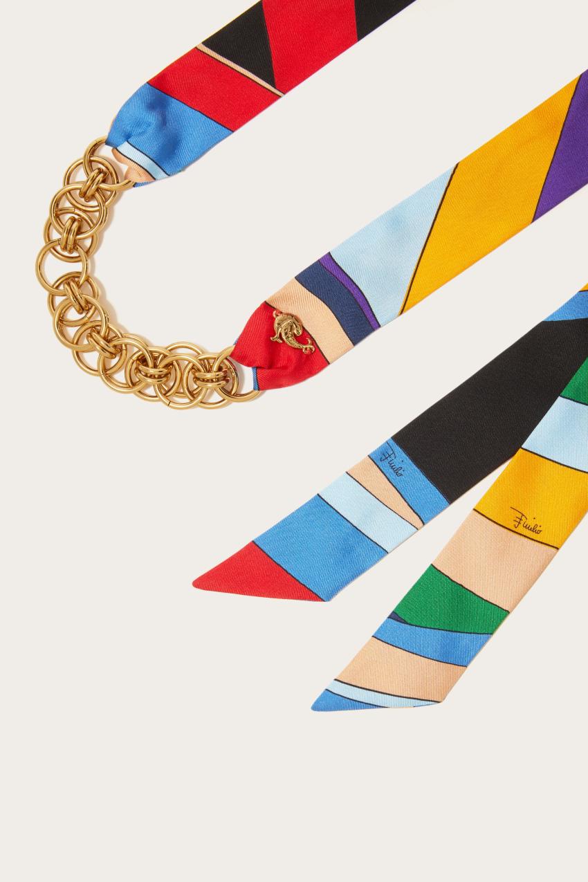 PUCCI Iride-Print Chain Necklace | Women Jewellery