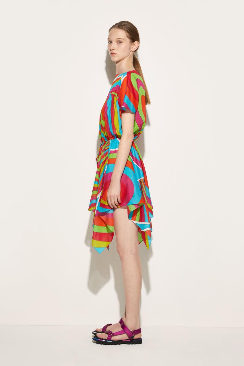 PUCCI Iride-Print Cotton Dress | Women Dresses