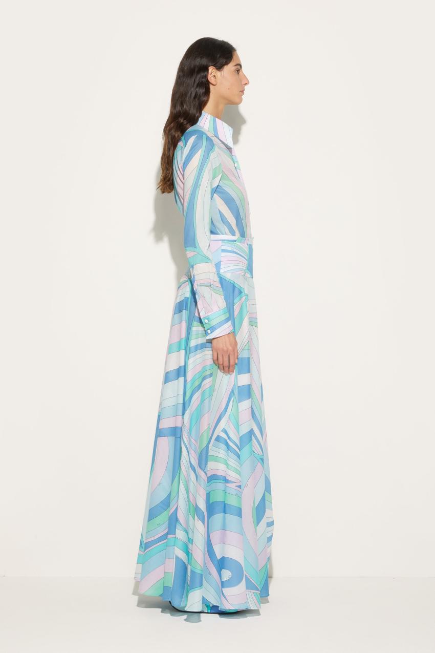 PUCCI Iride-Print Cotton Long Skirt | Women Skirts