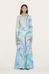 PUCCI Iride-Print Cotton Shirt | Women Tops And Shirts