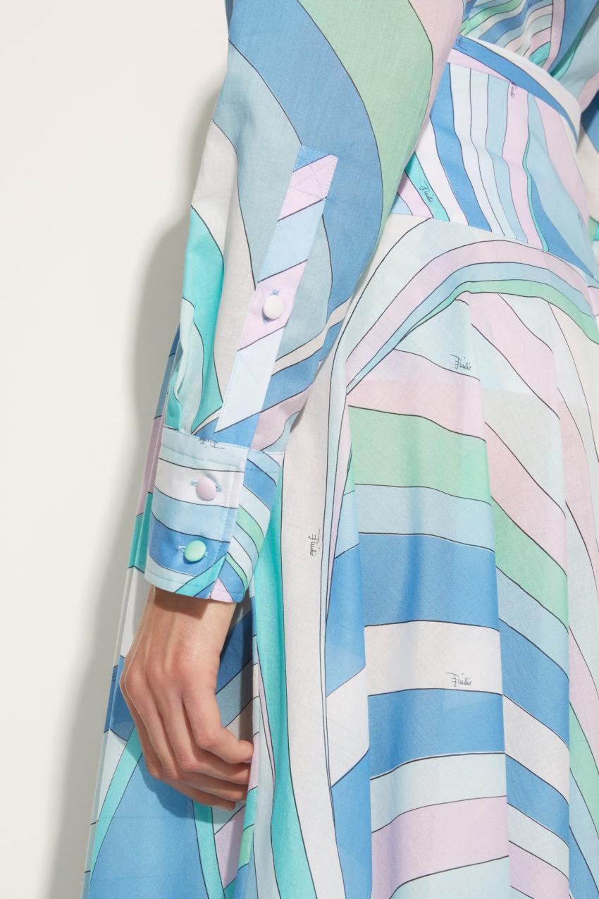 PUCCI Iride-Print Cotton Shirt | Women Tops And Shirts