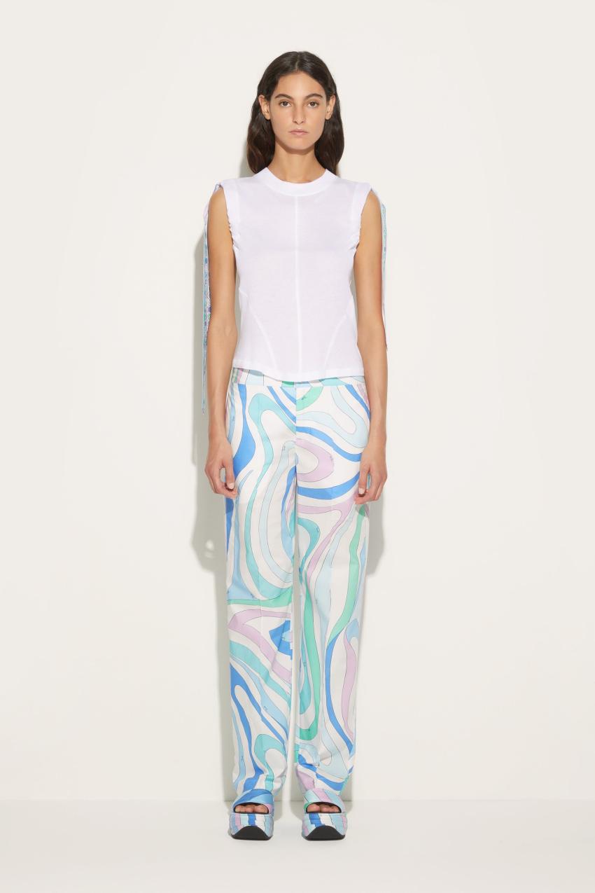 PUCCI Iride-Print Cotton T-Shirt | Women T-Shirts And Sweatshirts