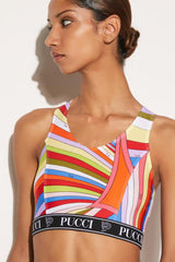 PUCCI Iride-Print Crop Top | Women Athleisure