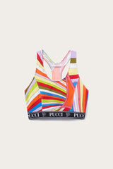 PUCCI Iride-Print Crop Top | Women Athleisure