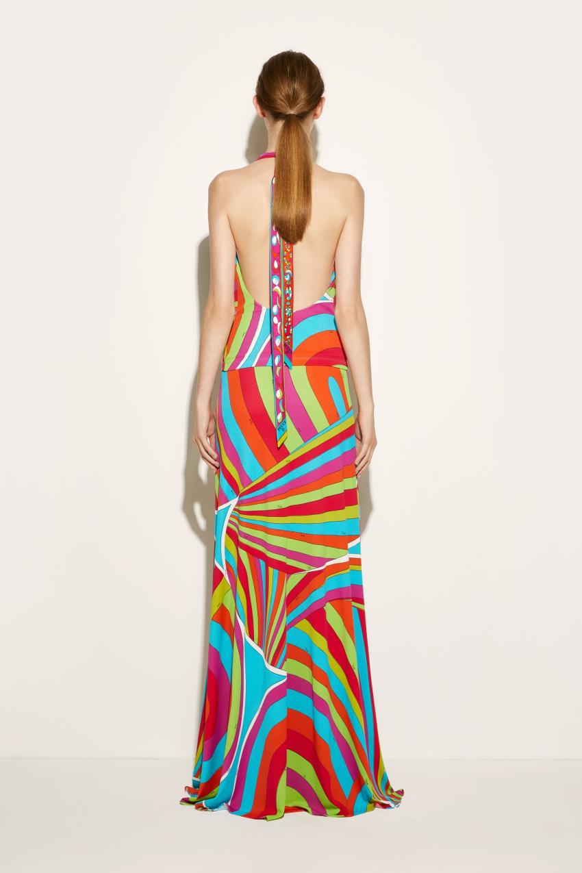 PUCCI Iride-Print Halterneck Top | Women Tops And Shirts