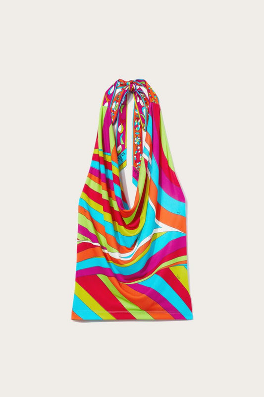 PUCCI Iride-Print Halterneck Top | Women Tops And Shirts