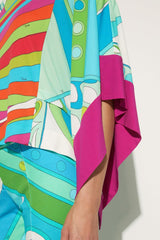 PUCCI Iride-Print Kaftan Top | Women Tops And Shirts