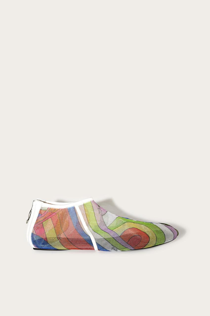 PUCCI Iride-Print Mesh Flat Shoes | Women Shoes