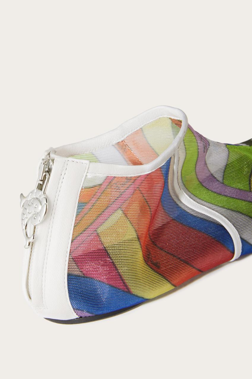 PUCCI Iride-Print Mesh Flat Shoes | Women Shoes