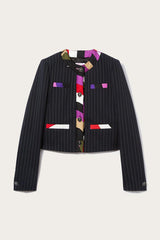 PUCCI Iride-Print Pinstripe Jacket | Women Jackets