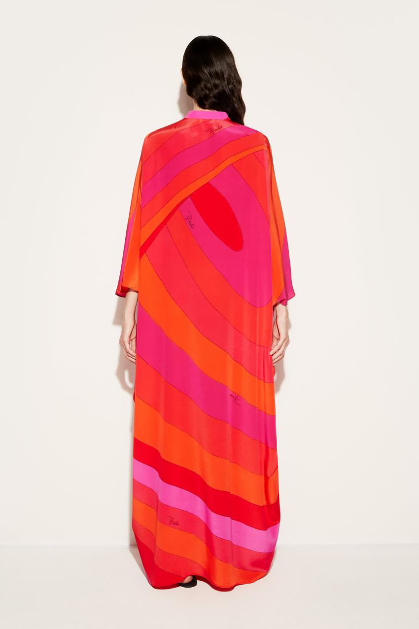 PUCCI Iride-Print Silk Kaftan | Women Kaftans