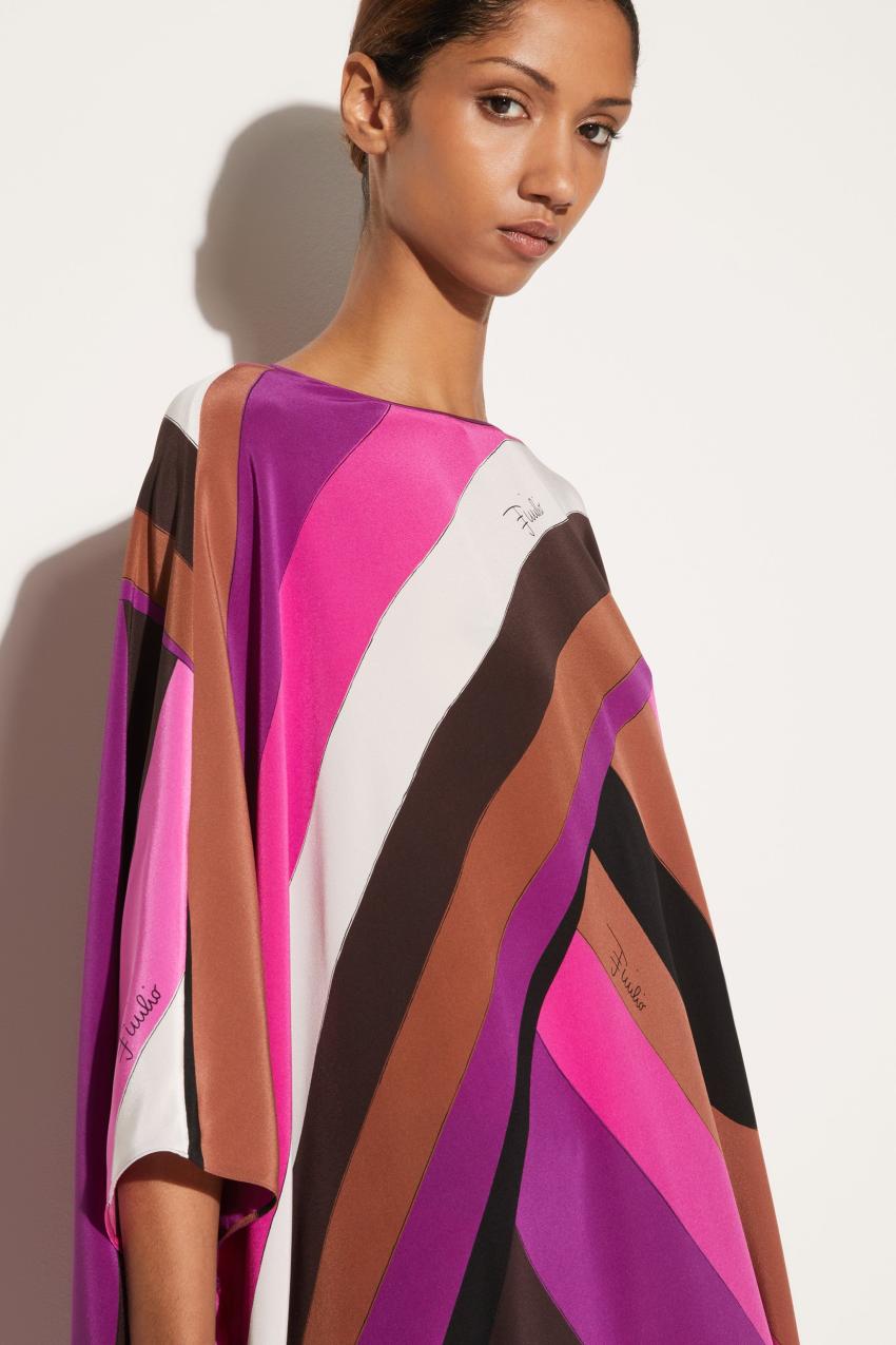 PUCCI Iride-Print Silk Kaftan | Women Kaftans