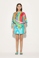 PUCCI Iride-Print Silk Top | Women Tops And Shirts