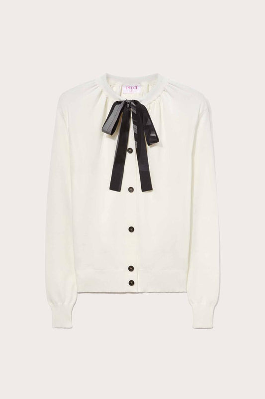 PUCCI Iride Print Silk-Twill Cardigan | Women Knitwear