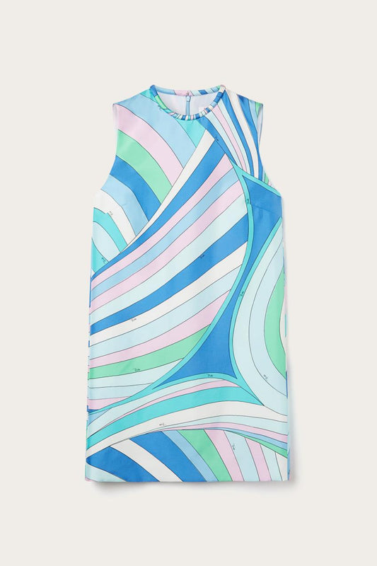 PUCCI Iride-Print Silk-Twill Dress | Women Dresses
