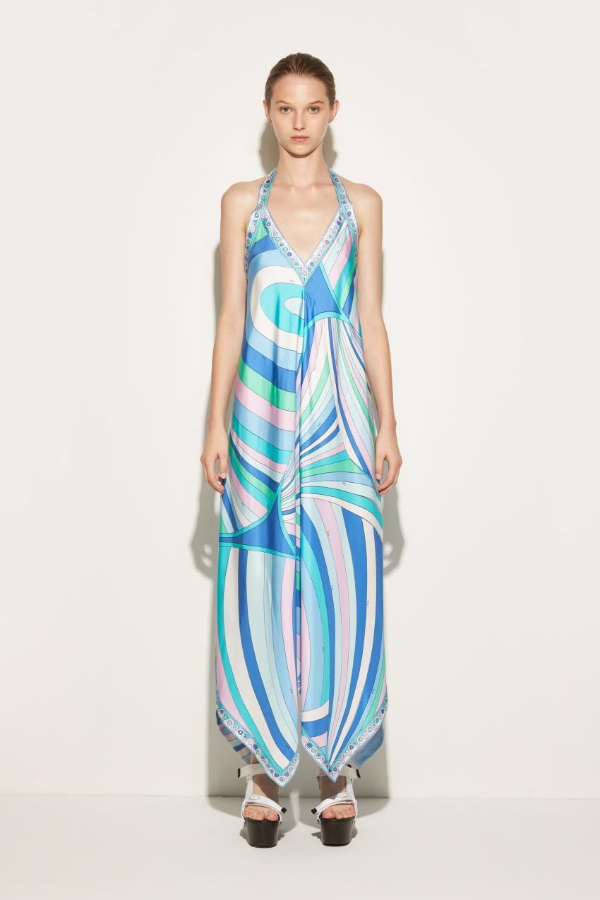 PUCCI Iride-Print Silk-Twill Dress | Women Dresses
