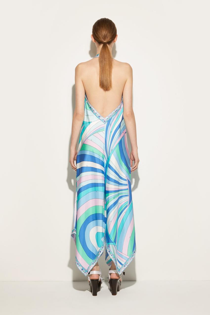 PUCCI Iride-Print Silk-Twill Dress | Women Dresses