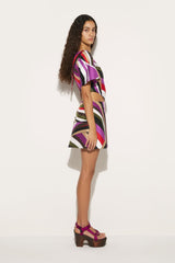 PUCCI Iride-Print Silk-Twill Mini Skirt | Women Skirts