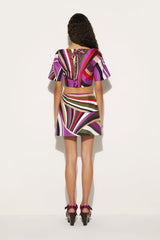 PUCCI Iride-Print Silk-Twill Mini Skirt | Women Skirts