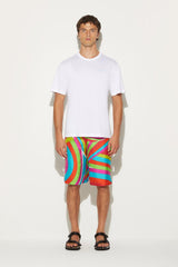 PUCCI Iride-Print Silk-Twill Shorts | Men Ready To Wear