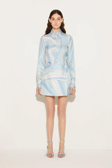 PUCCI Iride-Print Silk-Twill Skirt | Women Skirts