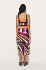 PUCCI Iride-Print Silk-Twill Skirt | Women Skirts