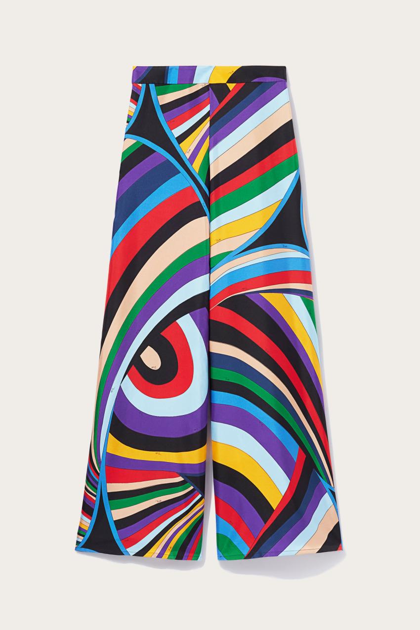 PUCCI Iride-Print Silk-Twill Trousers | Women Pants And Shorts
