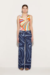 PUCCI Iride-Print Tank Top | Women Tops And Shirts