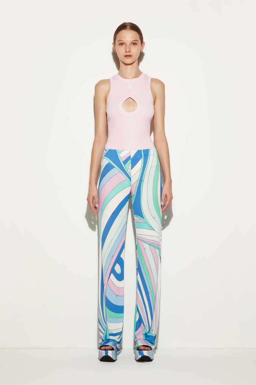 PUCCI Iride-Print Trousers | Women Pants And Shorts