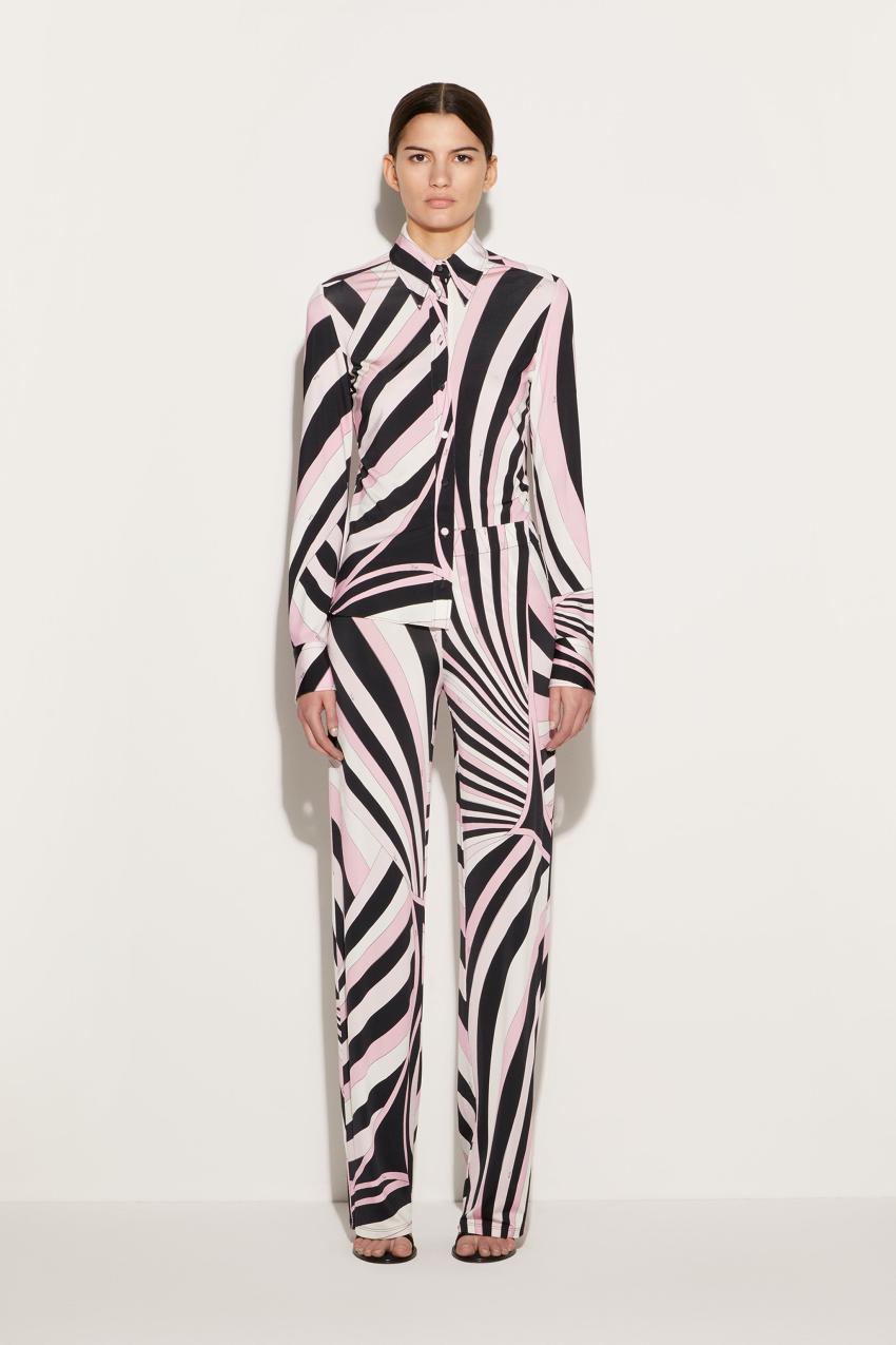 PUCCI Iride-Print Trousers | Women Pants And Shorts