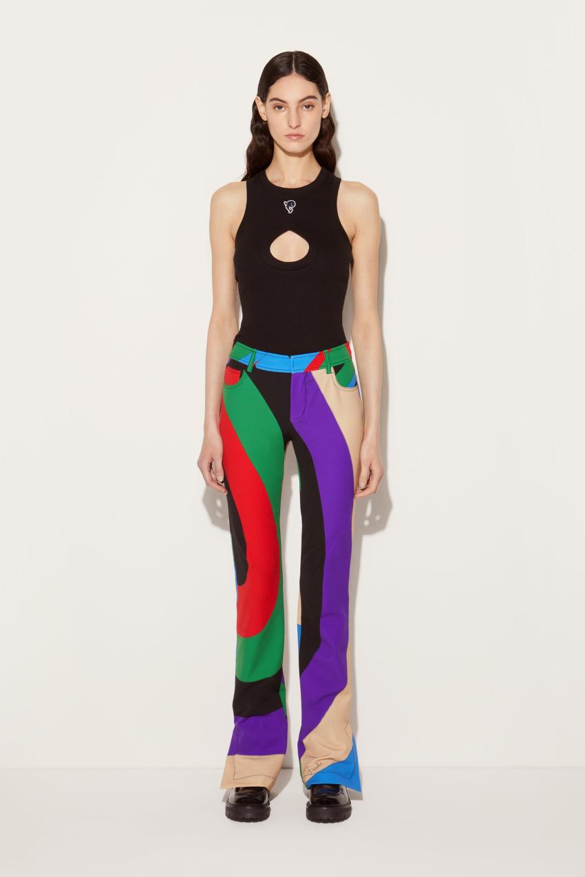 PUCCI Iride-Print Trousers | Women Pants And Shorts