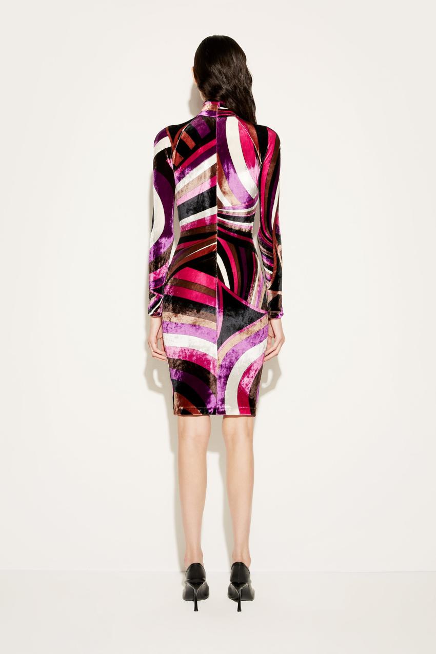 PUCCI Iride-Print Velvet Dress | Women Dresses