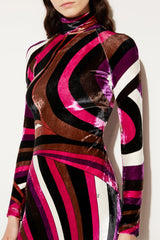 PUCCI Iride-Print Velvet Dress | Women Dresses