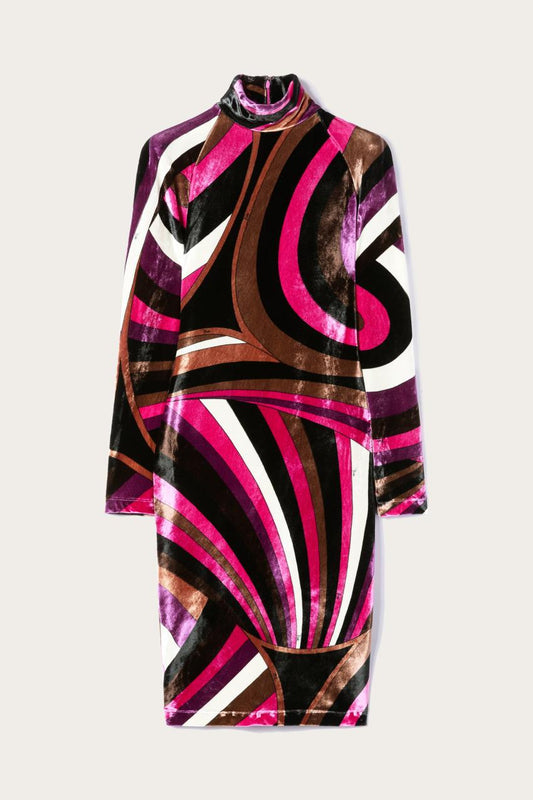 PUCCI Iride-Print Velvet Dress | Women Dresses