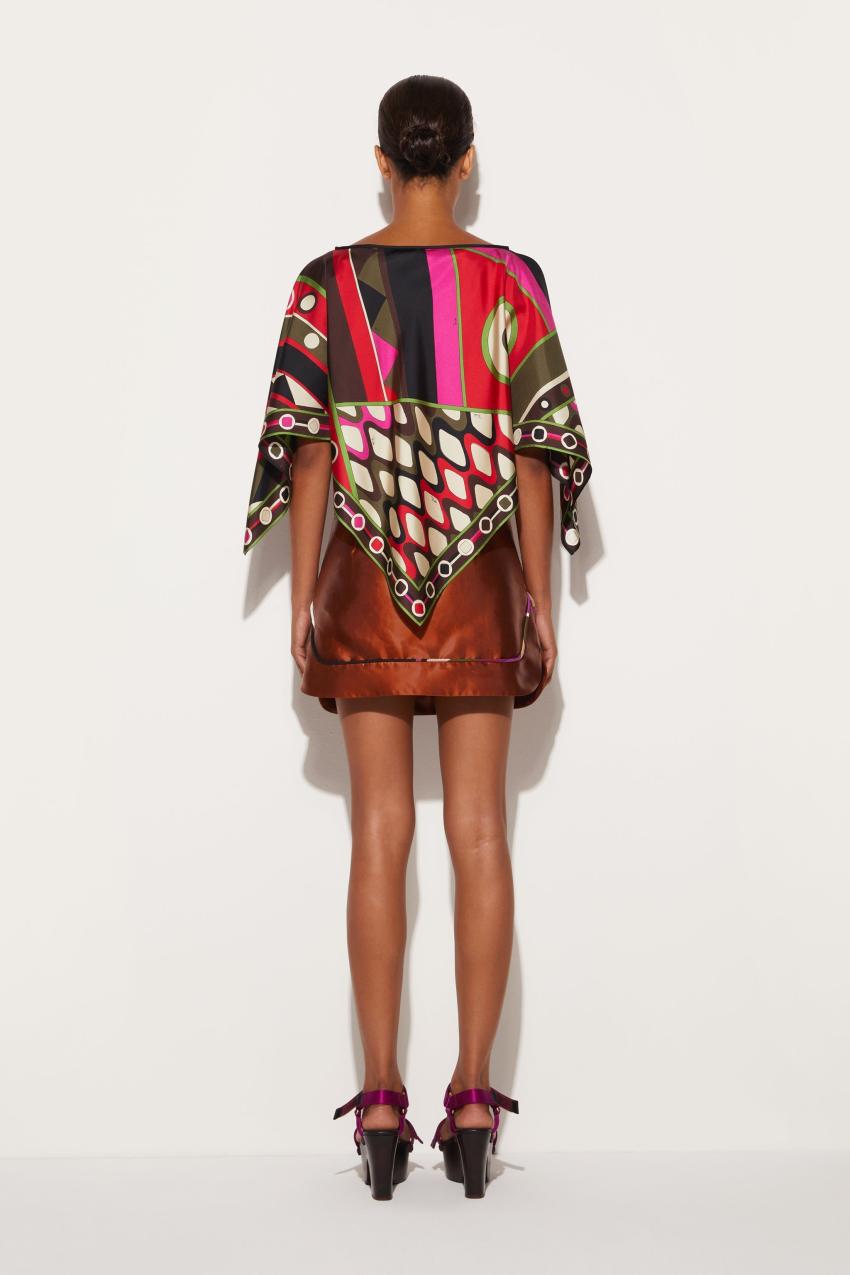 PUCCI Leather-Effect Mini Skirt | Women Skirts