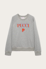 PUCCI Logo-Embroidered Cotton Sweatshirt | Women T-Shirts And Sweatshirts