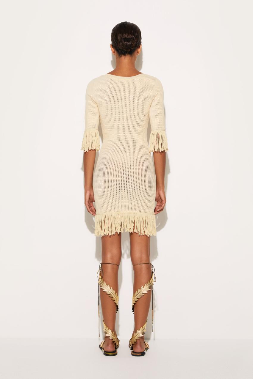 PUCCI Logo-Plaque Fringed Dress | Women Dresses