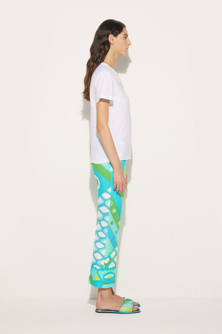 PUCCI Logo-Print Cotton T-Shirt | Women T-Shirts And Sweatshirts