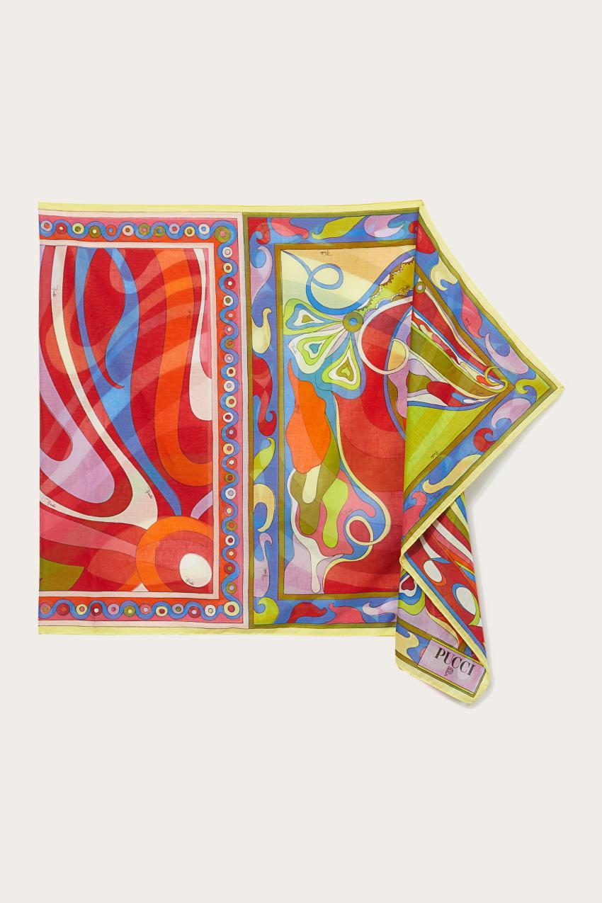 PUCCI Marmo And Orchidee-Print Cotton Pareo | Women Sarong