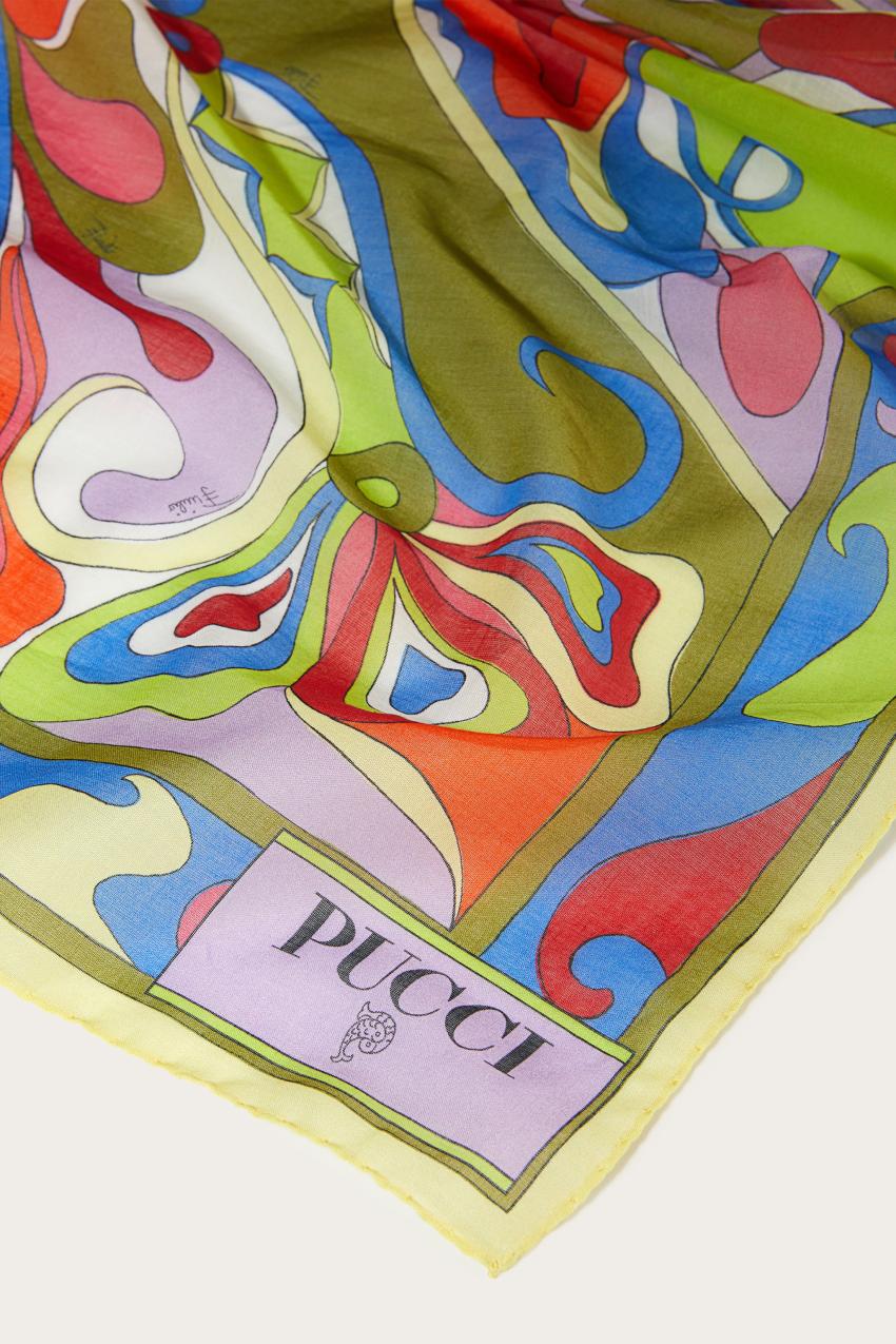 PUCCI Marmo And Orchidee-Print Cotton Pareo | Women Sarong