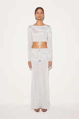 PUCCI Marmo-Jacquard Crop Top | Women Knitwear