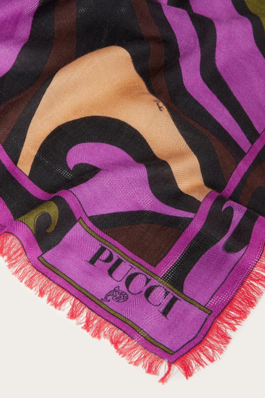 PUCCI Marmo-Jacquard Large Scarf | Women Silks