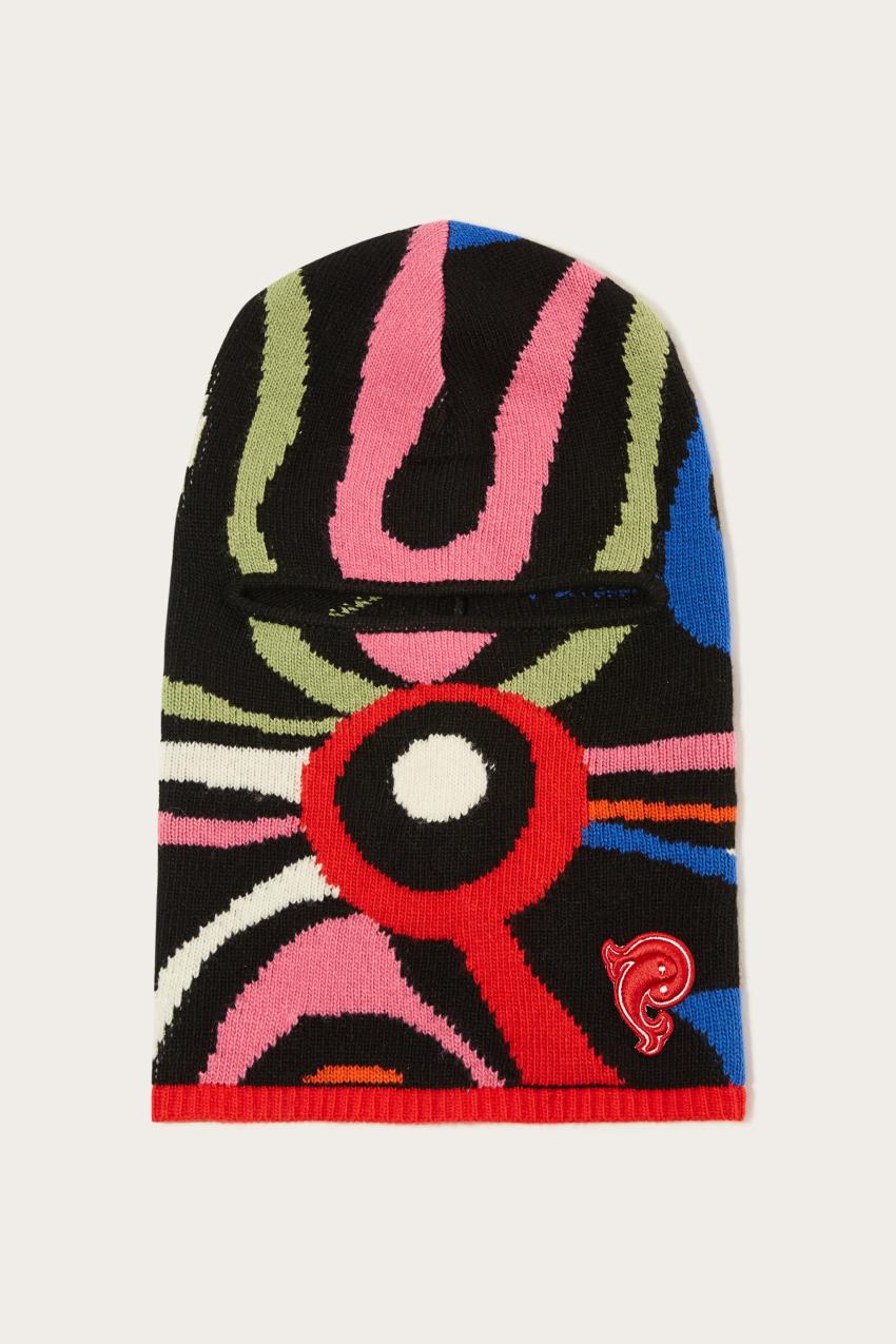 PUCCI Marmo-Jacquard Wool Balaclava | Women Hats And Hair Accessories