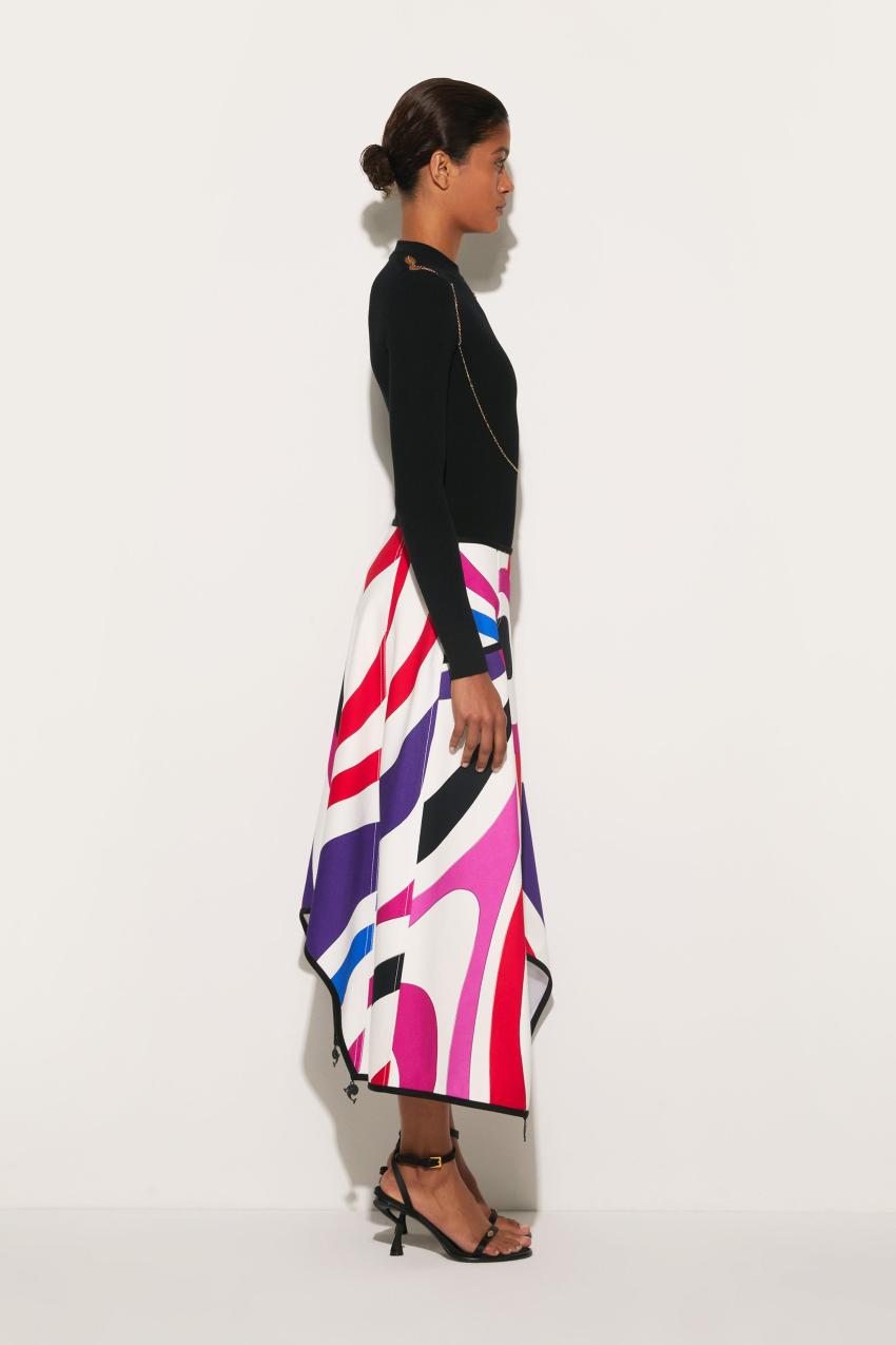 PUCCI Marmo-Print A-Line Skirt | Women Skirts