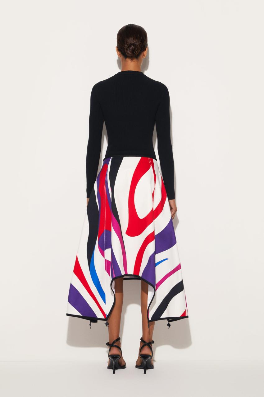 PUCCI Marmo-Print A-Line Skirt | Women Skirts